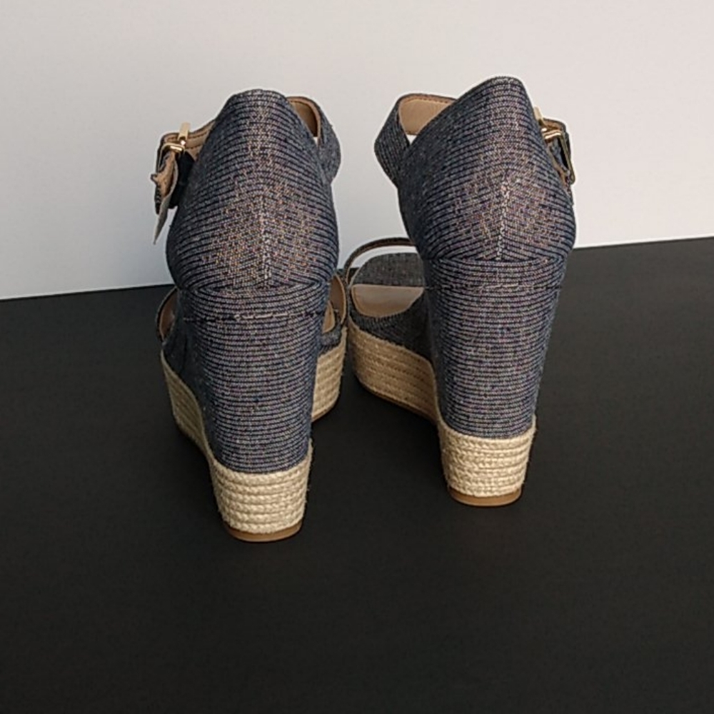Antonio Melani Blue Lauralyn Platform Wedge - Picture 7 of 11